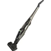 جارو شارژی عصایی آاگ مدل AS62B25OKO با باتری 25.2 ولت، دو حالته ایستاده و دستی، فیلتر سه‌مرحله‌ای ضد گرد و غبار، برس مخصوص حیوانات خانگی، چراغ LED جلو پارویی، کارکرد 40 دقیقه با برس گردان و مخزن 0.3 لیتری