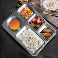 سینی سرو مدل چند خانه بسته 2 عددی