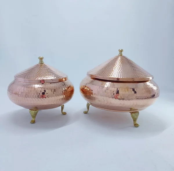 شکلات خوری مسی کد HS63 مجموعه 2 عددی