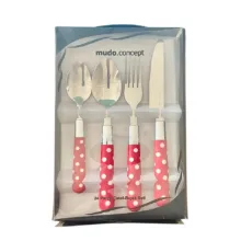 سرویس قاشق و چنگال 24 پارچه 6 نفره مودو کانسپت مدل Polka Dot