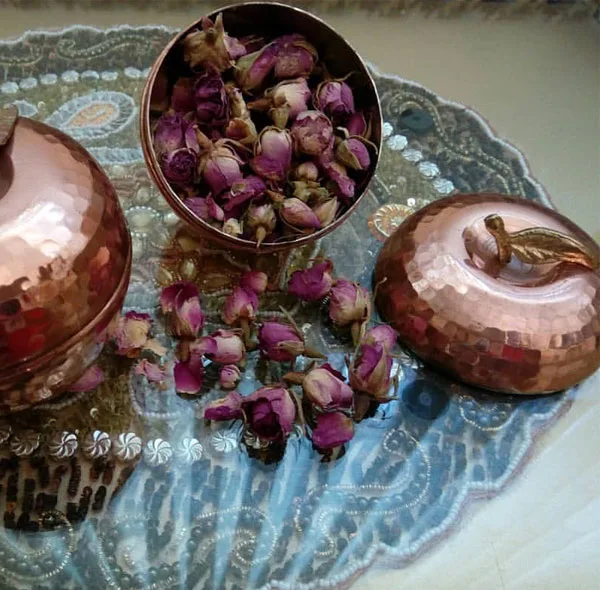 قندان مسی طرح انار کد ZH05.2