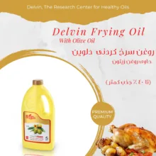 روغن سرخ کردنی بر پایه روغن زیتون دلوین - 1800 میلی لیتر مجموعه 6 عددی