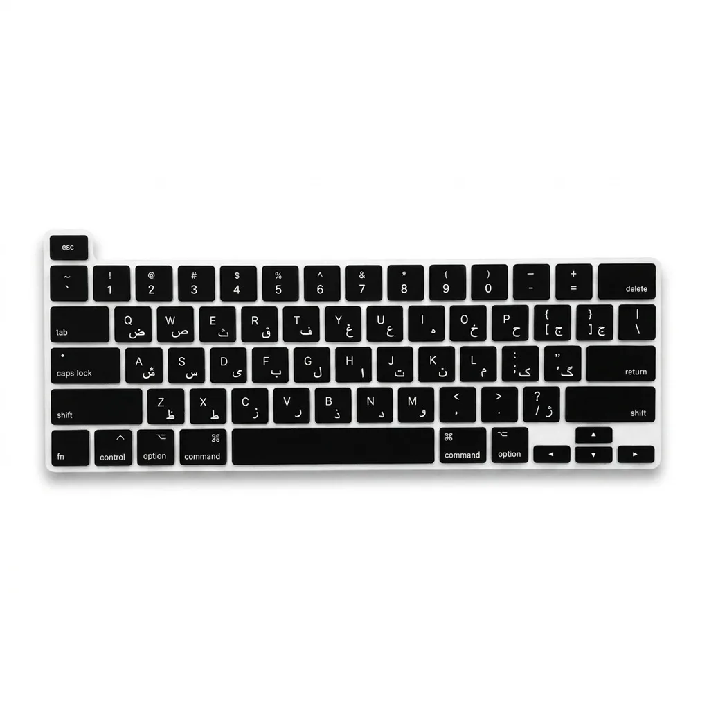 محافظ كيبورد حروف فارسی مدل 001 مناسب برای لپ تاپ اپل (MacBook Pro 13 M2 (2022