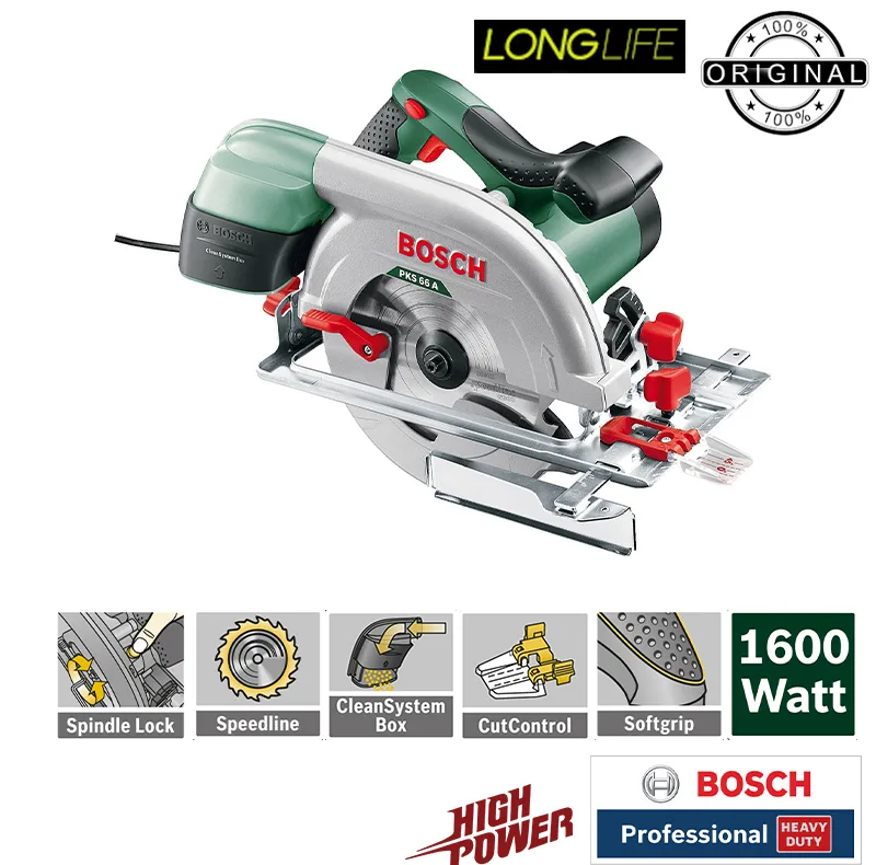 اره دیسکی بوش مدل فوق حرفه ای هوشمند مدل PKS 66 A - 1600W