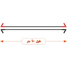 کابل اتصال باتری به باتری خودرو مدل Alex 800A-10m مجموعه 2 عددی