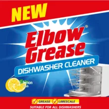 جرمگیر ماشین ظرفشویی البو گریس Elbow greaseمدل dishwasher cleaner با رایحه لیمو حجم 250 میلی لیتر