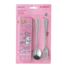 ست قاشق چنگال مینیسو مدل My melody مجموعه 3 عددی