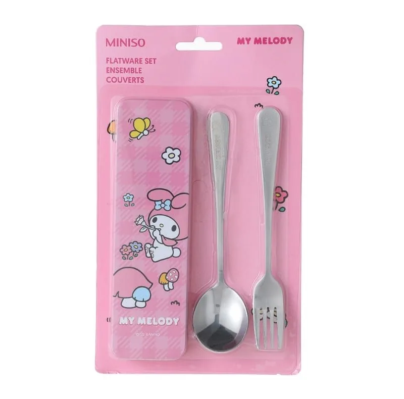 ست قاشق چنگال مینیسو مدل My melody مجموعه 3 عددی