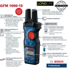 مولتی متر کلمپی دیجیتال 200 آمپر بوش مدل GFM 1000-15 کد 0601077400