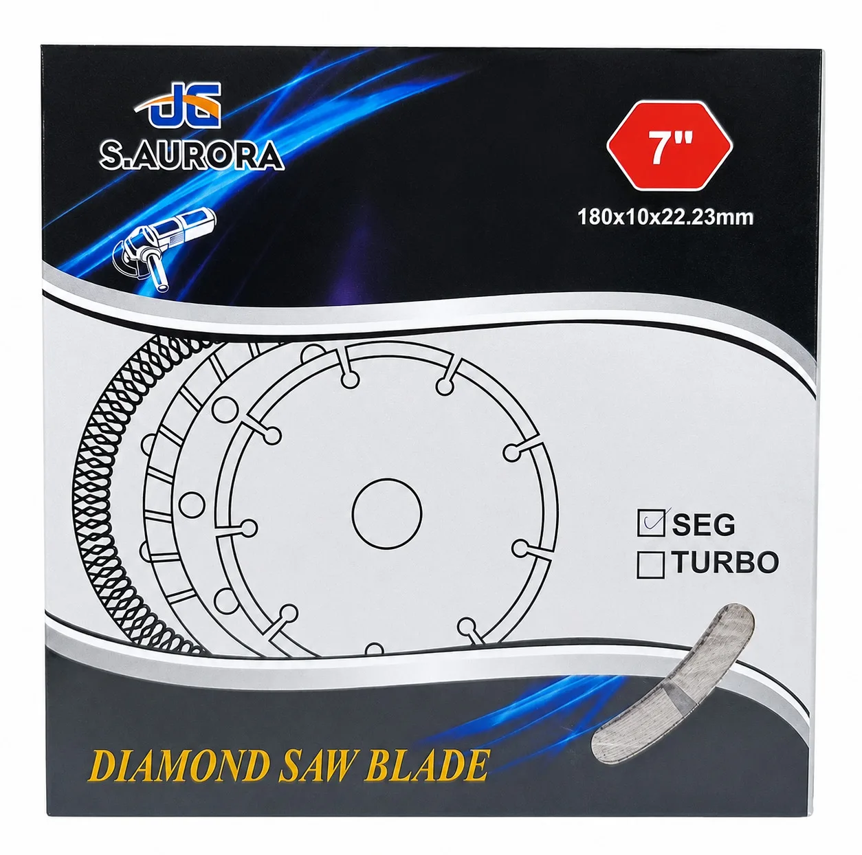 صفحه گرانیت بر آرورا مدل SEG7 سایز 180 میلیمتر بسته 2 عددی