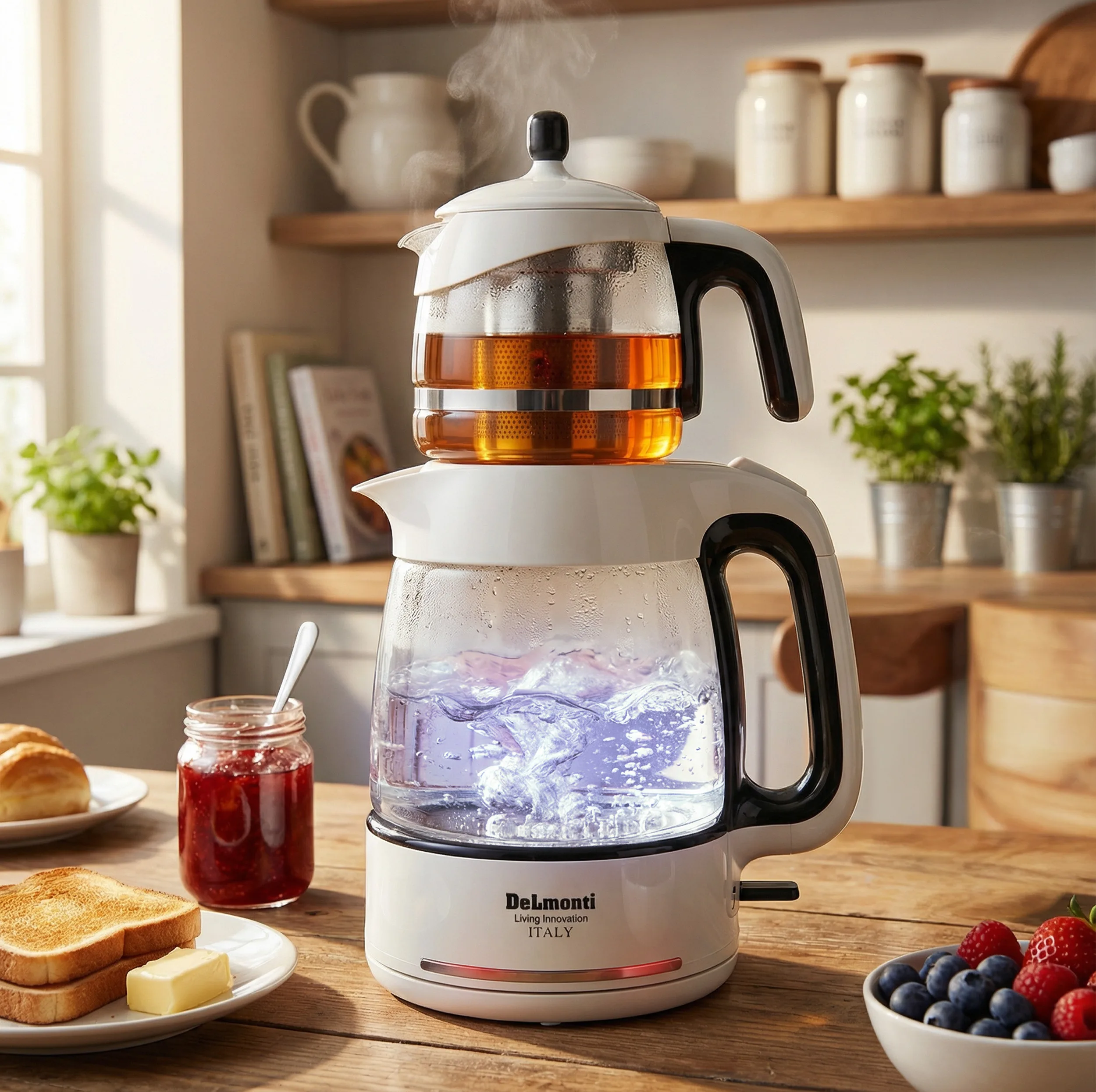 چای ساز روی هم دلمونتی مدل DL - 400