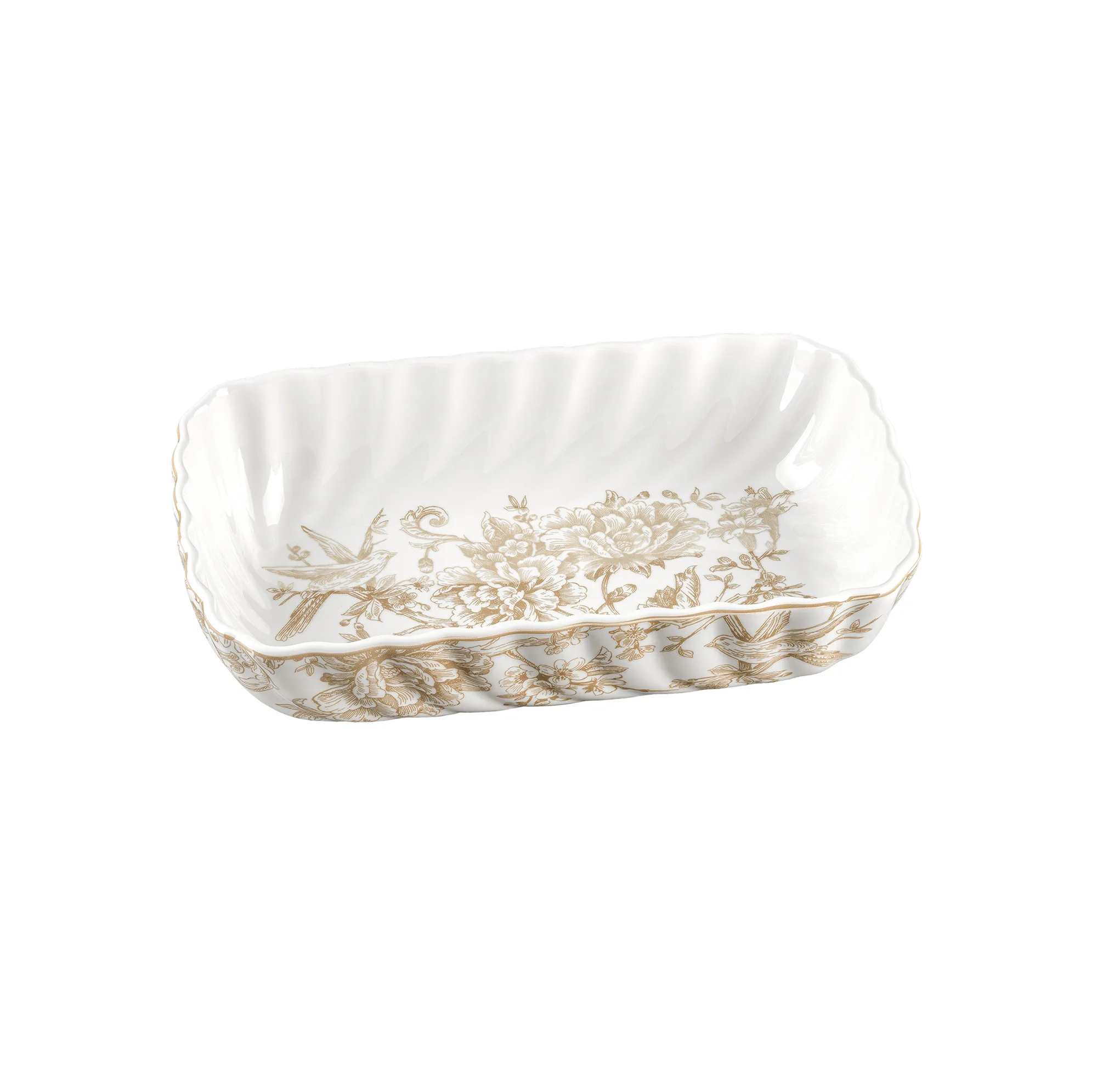 مرغ خوری گلدکیش مدل مستطیل طرح سارینا سایز کوچک کد GK701133-6