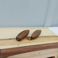 جای دستمال کاغذی مدل چوبی طرح تلوزیون قدیمی