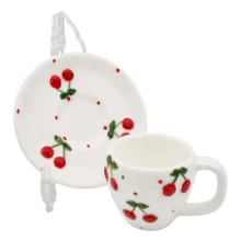 سرویس قهوه خوری 4 پارچه دو نفره مدل گیلاس کد 2423P4xalb