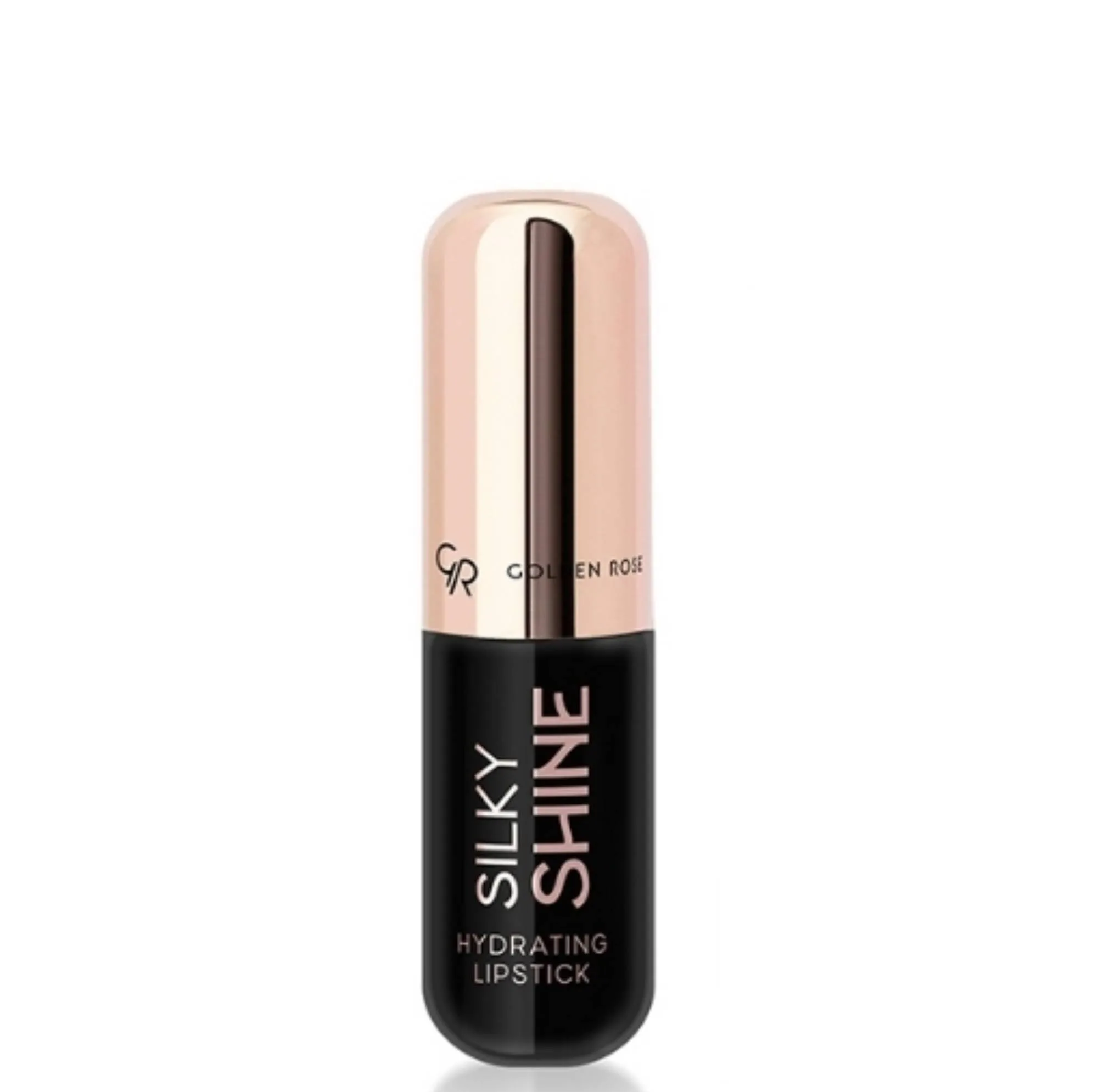 رژ لب جامد براق گلدن رز مدل Silky Shine شماره 218