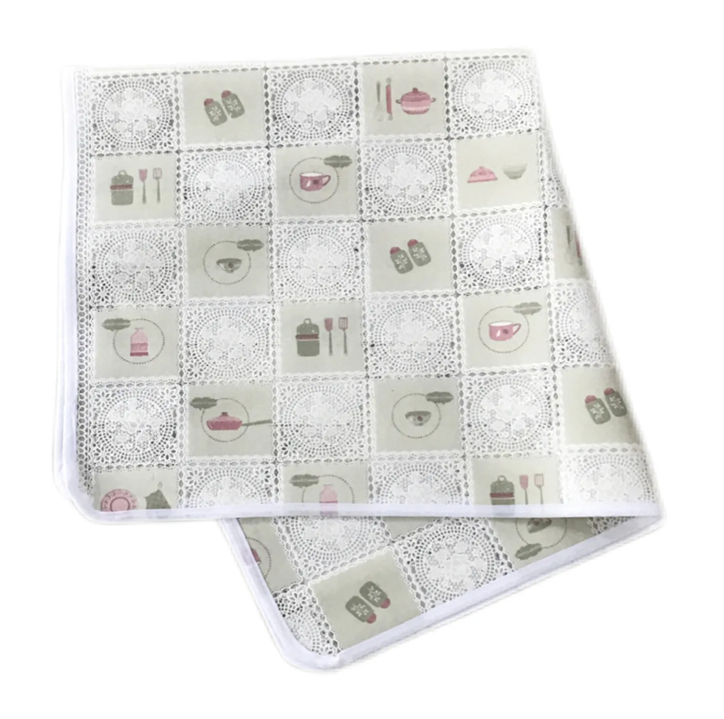 سفره 8 نفره مدل رویال طرح گیپور سایز 140×140 سانتی متر کد 04