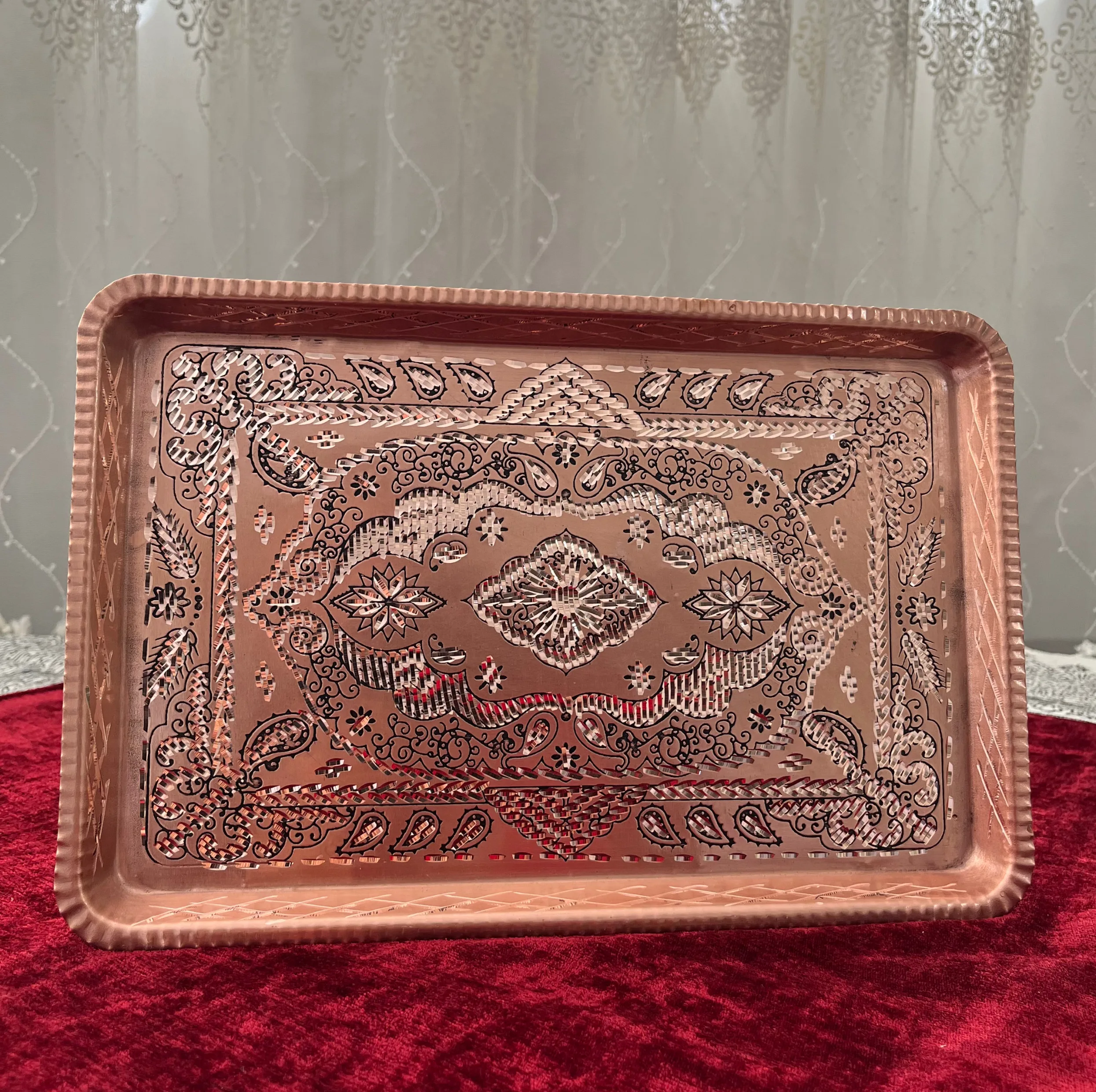 سینی مسی مدل مستطیل