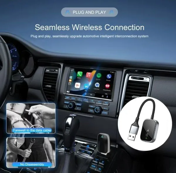کارپلی و اندروید اتو مدل Carplay/Android Auto به همراه مبدل USB به Type-C