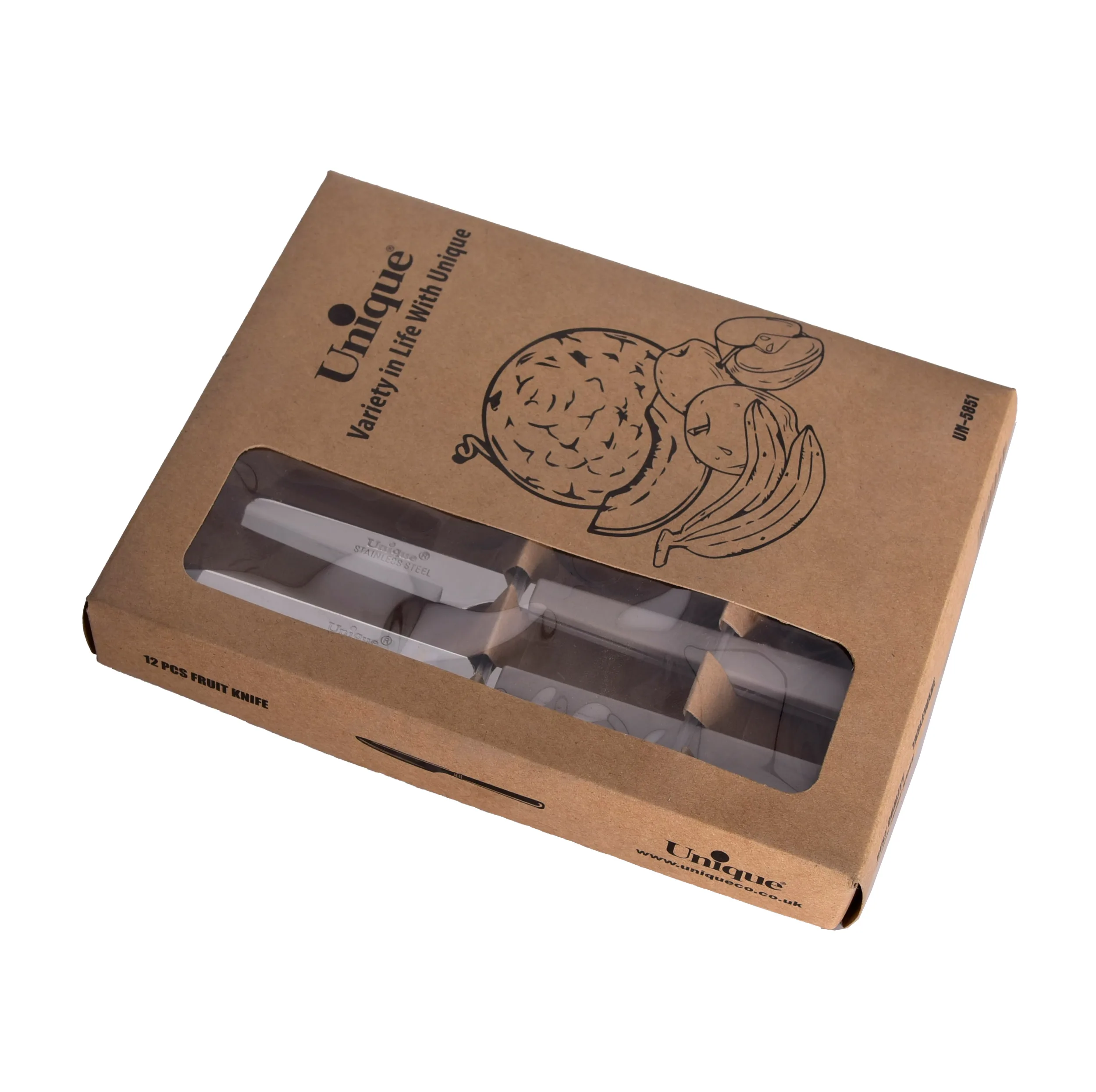 کارد میوه خوری یونیک کد 5851 مجموعه 12 عددی