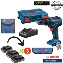 دریل شارژی چکشی 18 ولت بوش مدل حرفه ای GSB 18 V-50 EC + 3 Battery 2 Ah