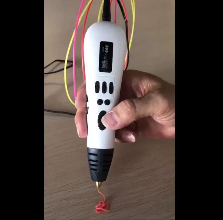 قلم طراحی سه بعدی جی ای آر مدل MP01 به همراه فیلامنت PLA