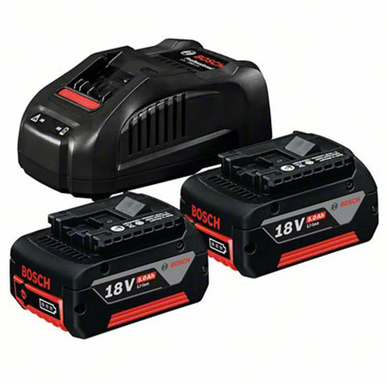 باتری لیتیومی 18 ولت 5 آمپر بوش مدل GBA 18V 5.0 AH - AMP Share مجموعه 3 عددی