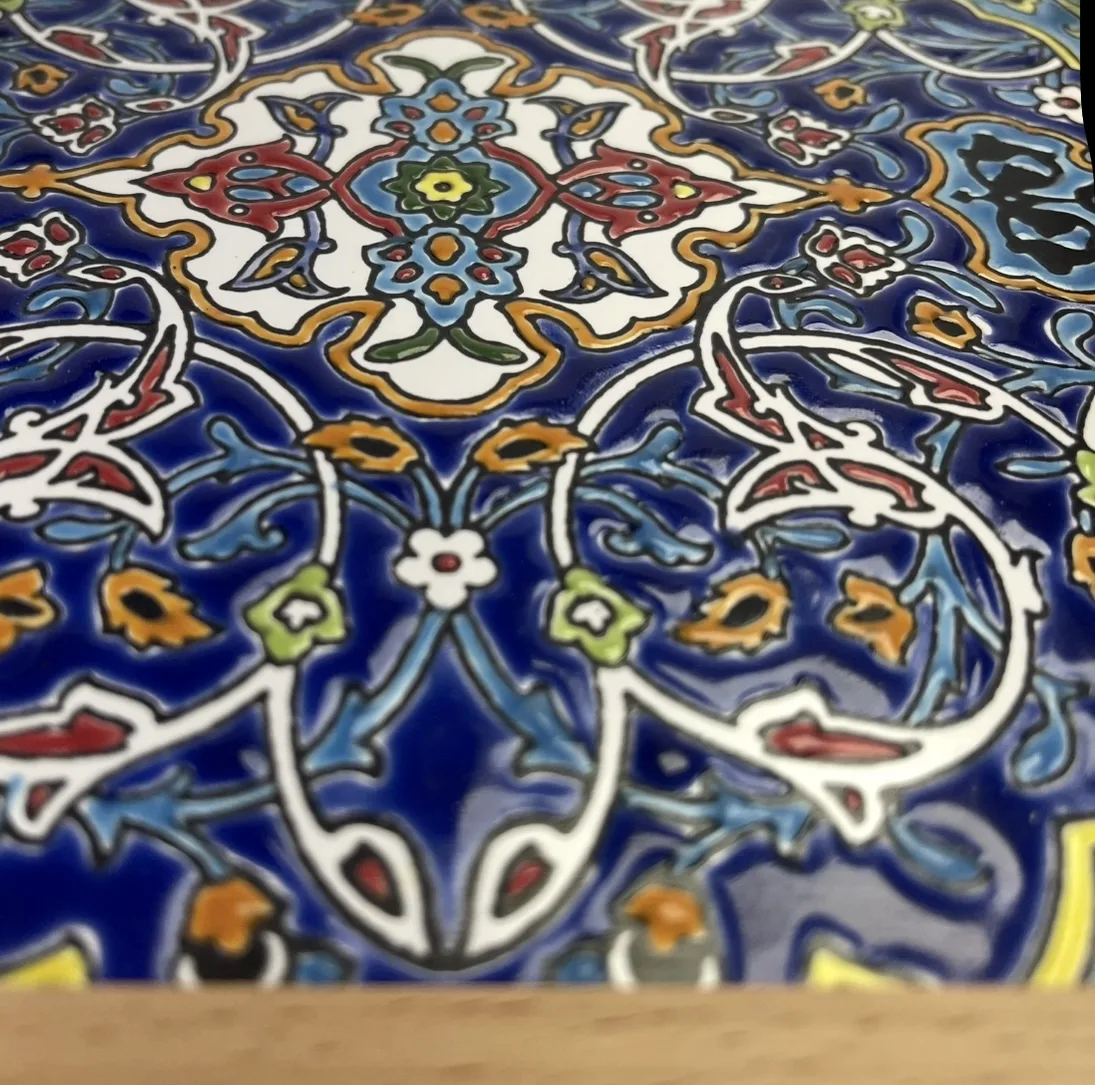 سینی کاشی کاری مدل قالیچه