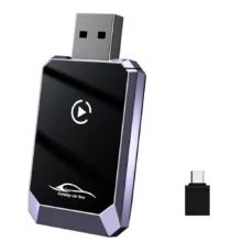 کارپلی و اندروید اتو مدل Wireless CarPlay/Android Auto Q1Y به همراه مبدل USB به USB-C