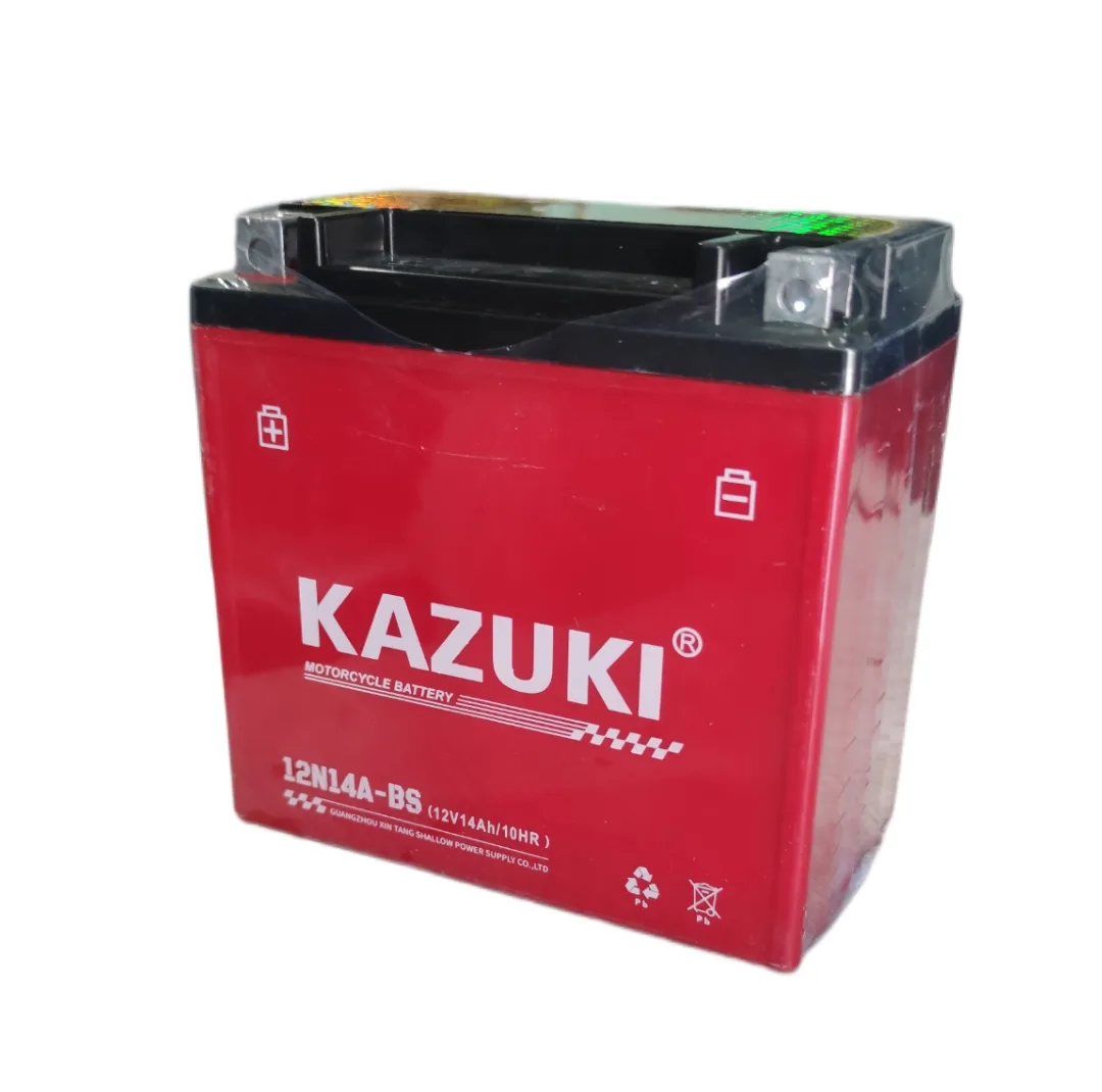 باتری موتور سیکلت 12 ولت 14 آمپر کازوکی مدل 12v14ab