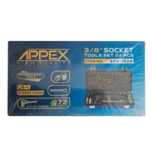 آچار بکس اپکس مدل AJ-APX-1524 مجموعه 24 عددی