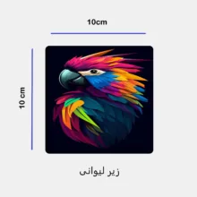 ماگ مدل طوطی کد 111 به همراه زیر لیوانی و پد ماوس