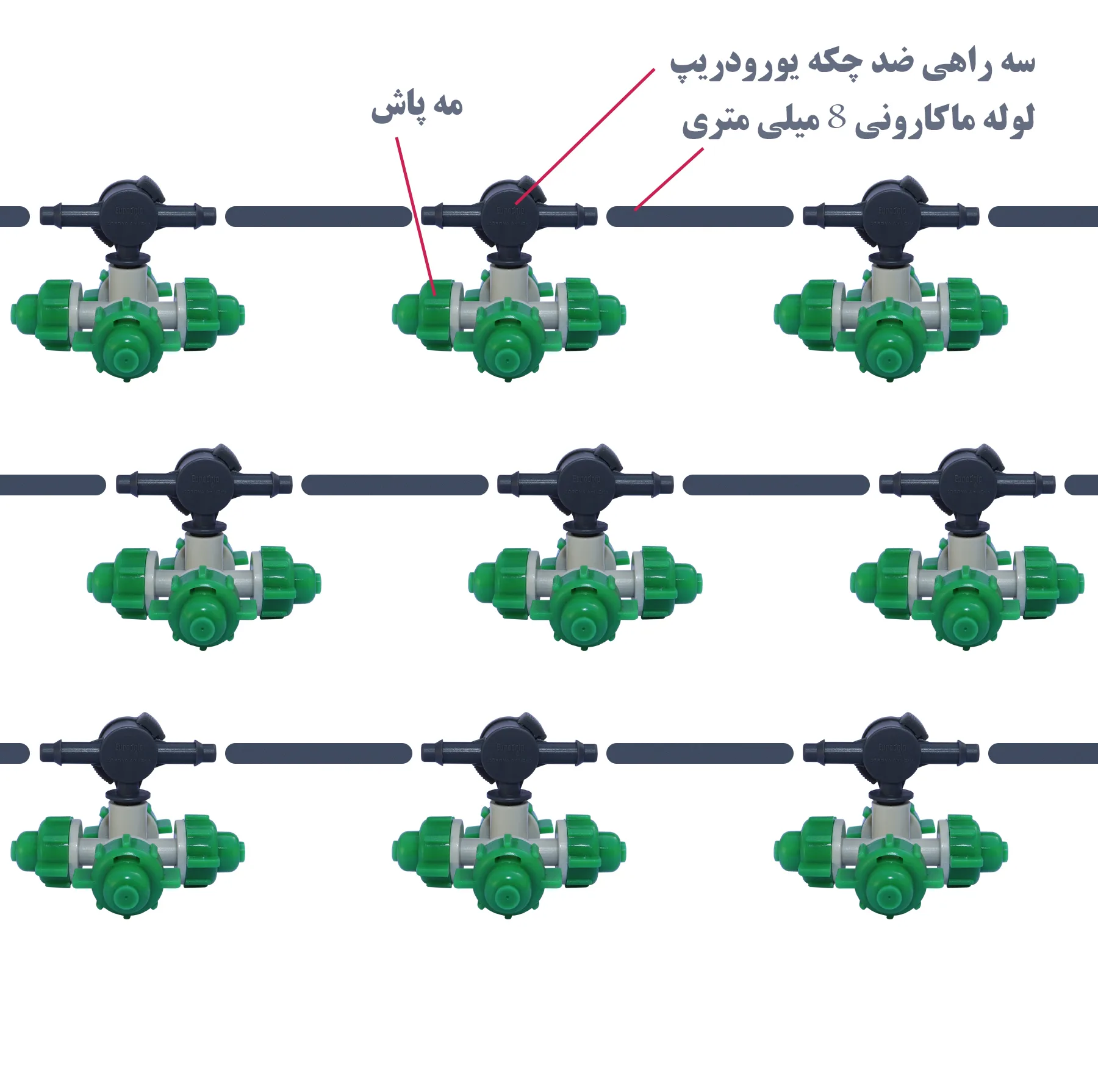 مه پاش و سه راهی ضد چکه یورودریپ مدل CF-4 مجموعه 200 عددی