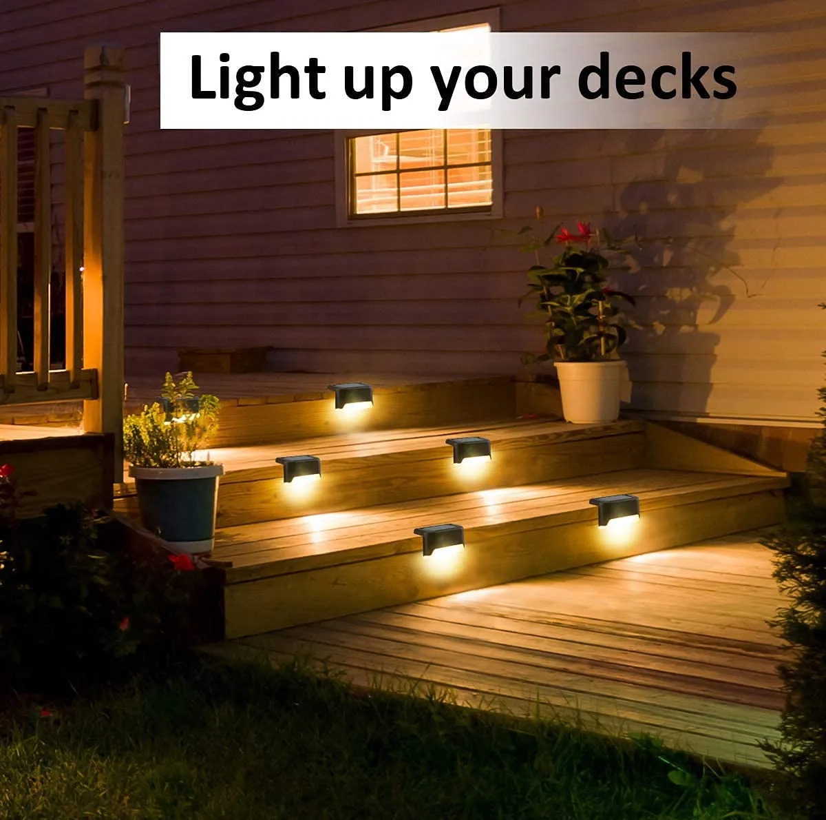 چراغ پارکی خورشیدی مدل Solar Deck بسته 4 عددی