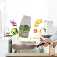لوبیا چیتی گلستان - 900 گرم بسته 2 عددی