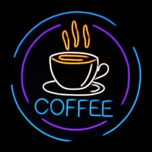 چراغ نئونی طرح coffee کد CO2025