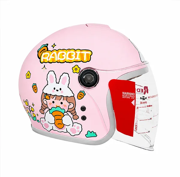 کلاه کاسکت ردلاین مدل 910 BRIGHT PINK / RABBIT