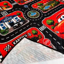 زیر انداز بازی مدل شهر کودک طرح CAR