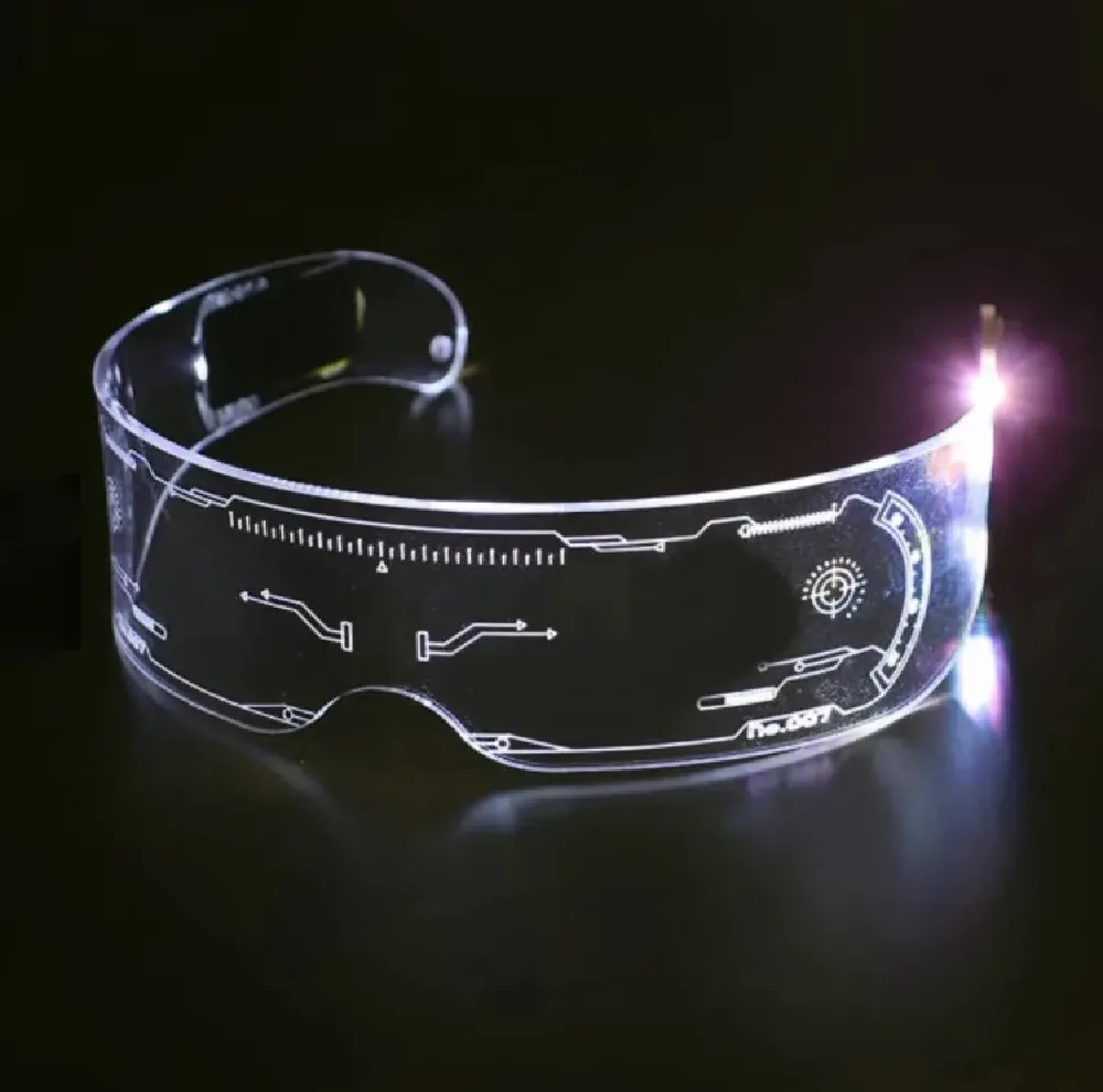 عینک مهمانی LED فول فریم اکریلیک کد 007LN18