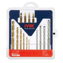 سر‌پیچ‌ گوشتی و مته ایوک مدل K-1010 مجموعه  14 عددی