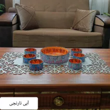 کاسه مدل گل برجسته انار خوری مجموعه 7 عددی