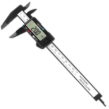 کولیس دیجیتال پلاستیک سخت دارای جعبه محافظ مدل With BOX گستره 0-150mm