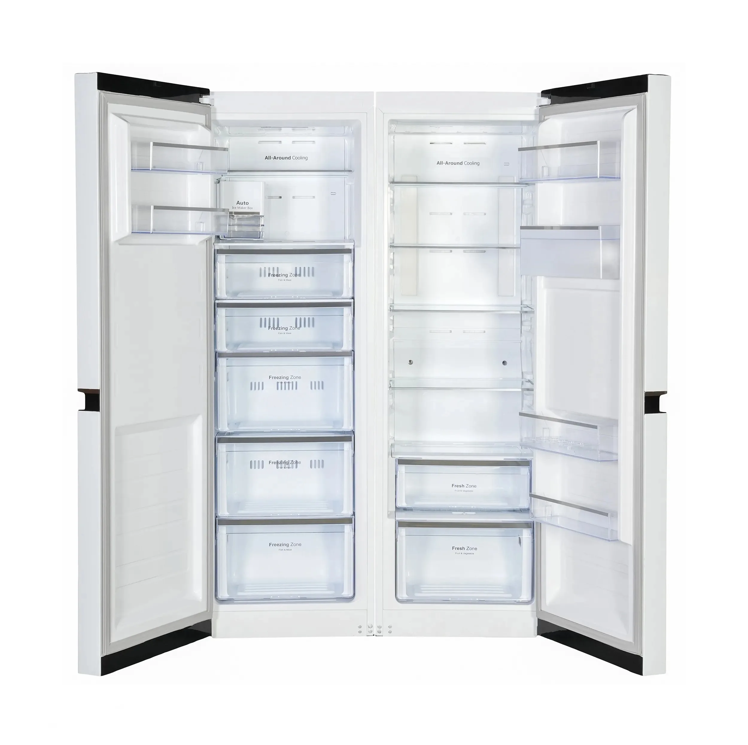 یخچال فریزر دوقلو 20 فوت نیکسان مدل NF6040WDN