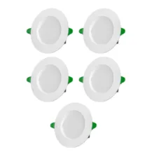 پنل اس ام دی 9 وات پارس شعاع توس مدل گلاریس دایره ای توکار مجموعه 5 عددی