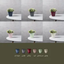 گلدان دانیال پلاستیک آذین مدل آیلاسرام 1002 بسته 6 عددی