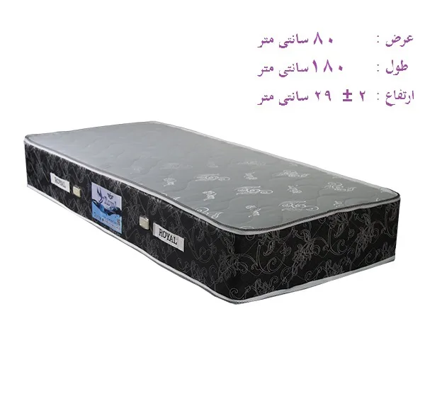 تشک رویال مدل آیسان طبی فنری کد M07 نوحوان یک نفره سایز 180 × 80 سانتی متر