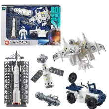 اسباب بازی مدل شاتل فضایی طرح Space unique station toy series کد 143-3 مجموعه 7 عددی