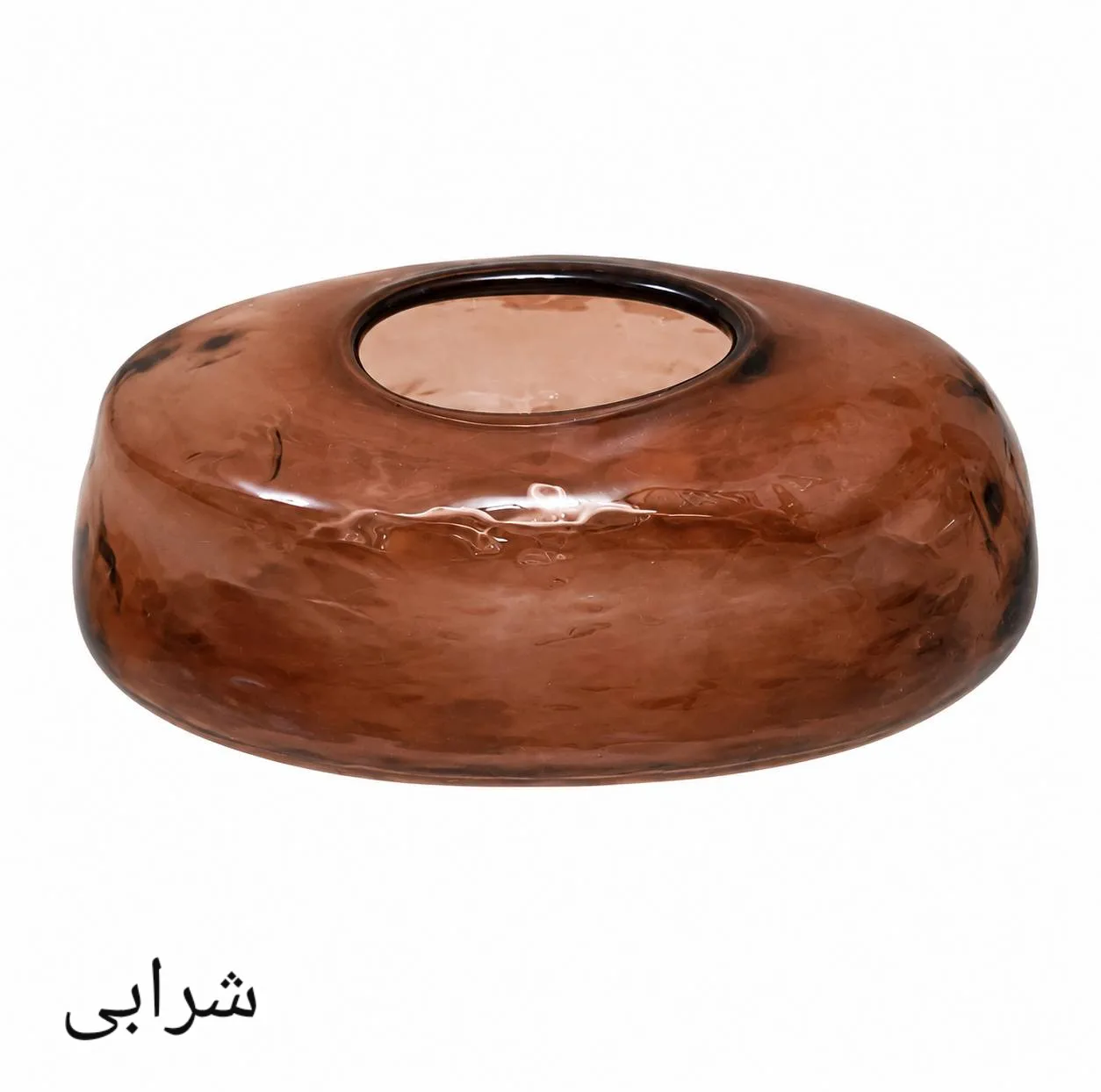 جای دستمال کاغذی مدل دفرمه شیشه ای