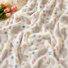 پتو مسافرتی 1 نفره مدل سایه خرگوشی سایز 160×220 سانتی‌متر
