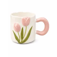 ماگ طرح گل برجسته کد 15152