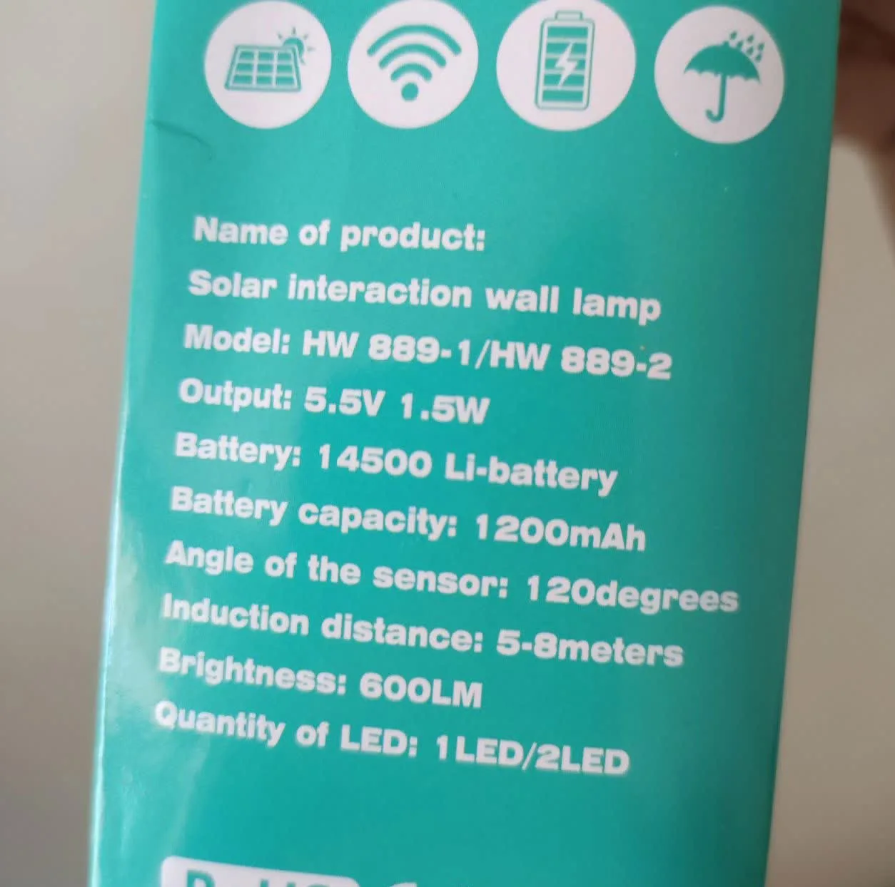 چراغ پارکی خورشیدی مدل WW 889-1